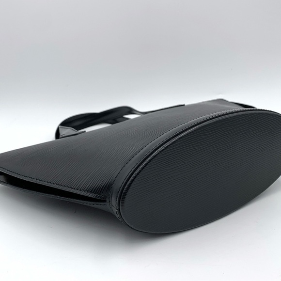 100% Authentic LOUIS VUITTON Epi Saint Jacques PM Black - Picture 5 of 10